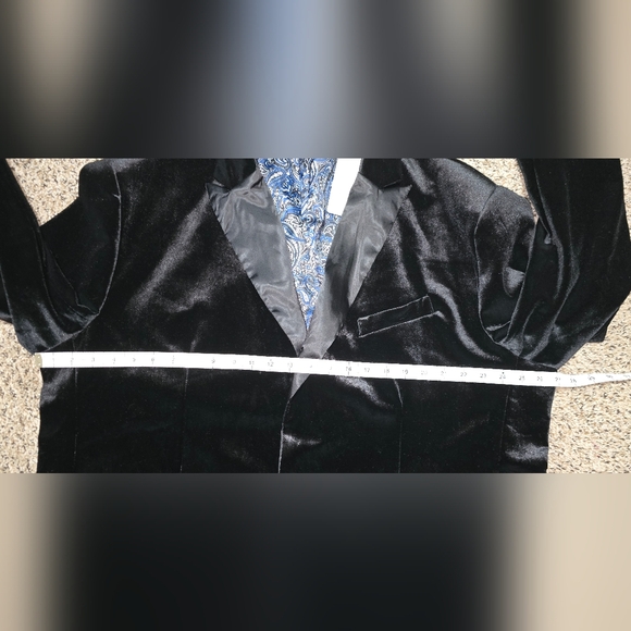 Thwei Black Velvet Blazer Sport Jacket Size 3XL NWT - Picture 10 of 10